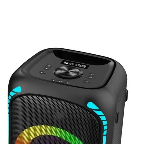 Porodo Soundtec Party Speaker 200W with 5.25in Woofer 2in Tweeter and FM - Black
